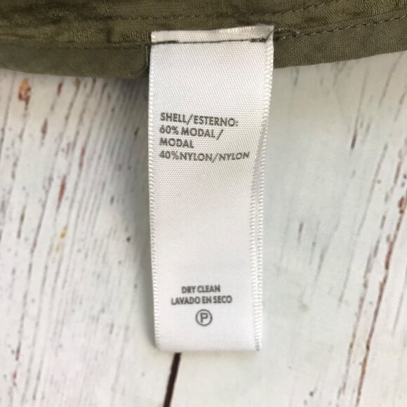 Rebecca Minkoff Olive Green Smocked Mini Skirt Size Large - Picture 7 of 10